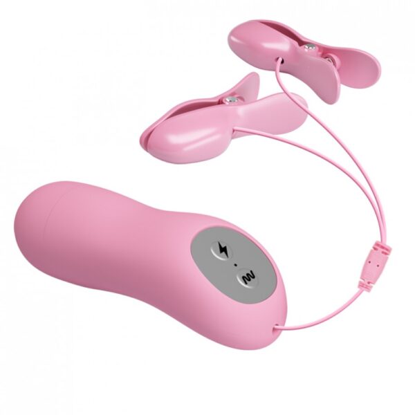 Grampos Para Mamilos Vibratórios com Estimulação Elétrica - ROMANTIC WAVE - Sexshop