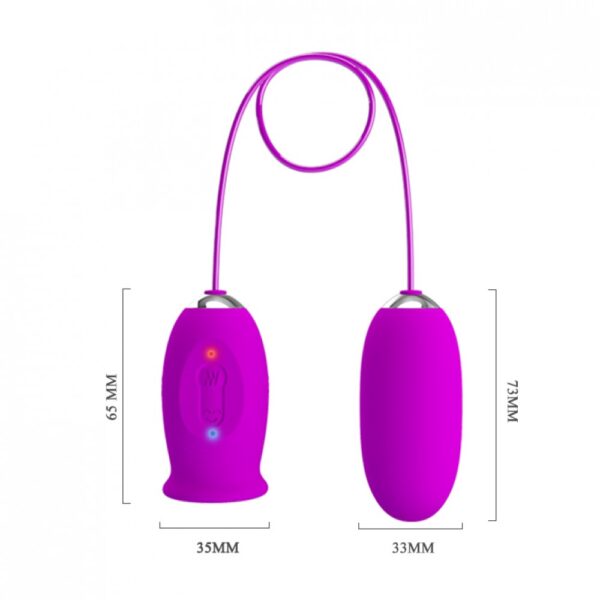 Vibrador formato de Língua e Capsula vibratória - Daisy Pretty Love