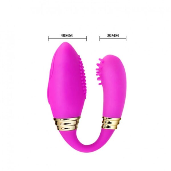 Vibrador para Casais, com 7 Modos de Vibração e 7 Modos de Toque - PRETTY LOVE SQUIRM - Sex shop