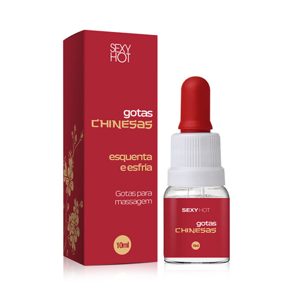 Gotas Chinesas - Esquenta e Esfria - GEL AROMATIZADO COMESTÍVEL 10ml - Sex shop