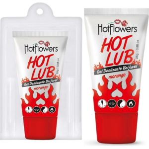 Gel Deslizante HotLub Beijável 25g HotFlowers - Sex shop