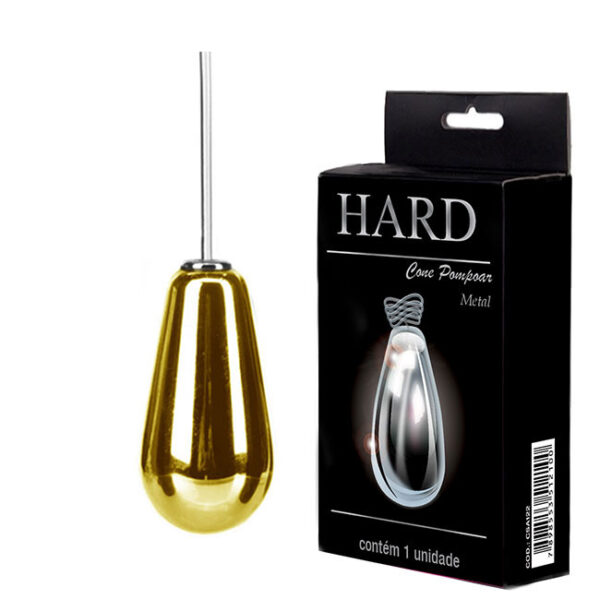 Cone para Pompoarismo HARD METAL COR Dourado - 45G - Sexshop