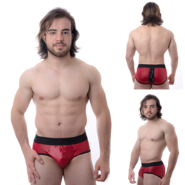 Jockstap Cueca Sunga Vermelha Ilhos atrás - Sexyshop