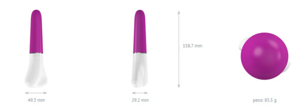 Vibrador E Estimulador - D1 - Violet - Ovo Lifestyle - Sex shop-23059