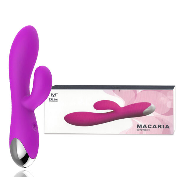 Vibrador Recarregável, com Estimulador Clitoriano e 20 Modos de Vibração - DIBE MACHARIA - Sexshop