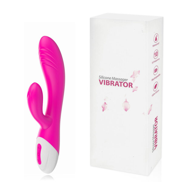 Vibrador com Saliências Massageadoras, Estimulador Clitoriano com 10 Modos de Vibração - Sex shop