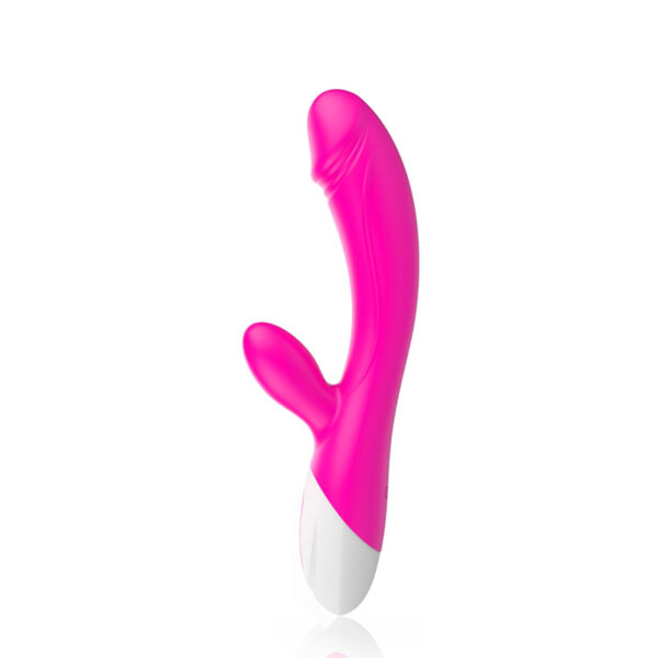 Vibrador Formato Pênis e Estimulador Clitoriano com 10 Modos de Vibração - Sex shop