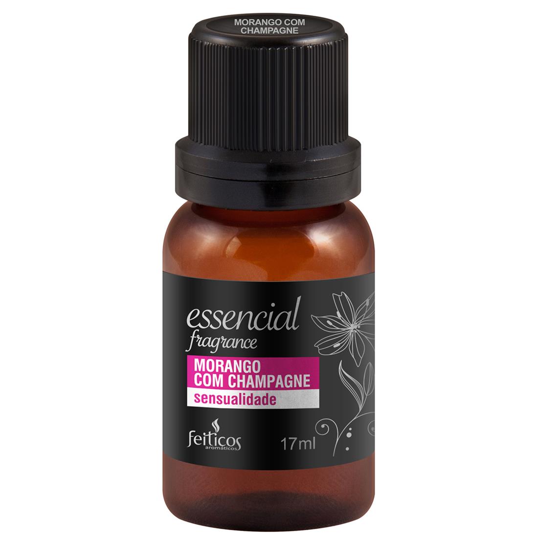 Essencial Fragance Encatadores 17ml MORANGO COM CHAMPANHE - Sex shop