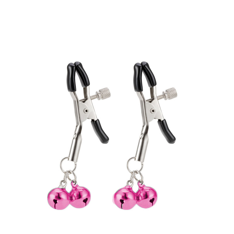 Grampos para os seios em metal com sino - Sexshop