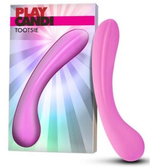 Penetrador com relevo massageador e design ergonômico Rosa - TOOTSIE - PLAY CANDI - Sexshop