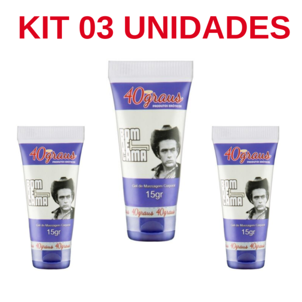 Kit 03 Unidades Bom De Cama Retardador Masculino 15gr 40Graus - Sexshop