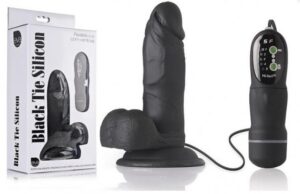 Vibrador Black Tie Silicon - Realístico em Silicone - Eva Collection - Sexshop