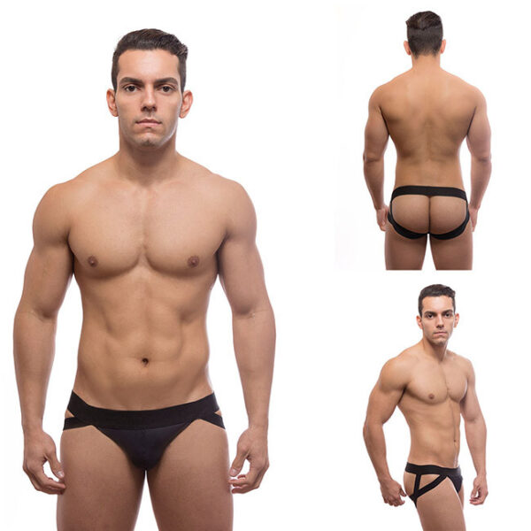 Jockstap Faixa Dupla preto - Sexy shop