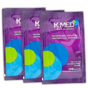 K-Med 2 em 1 Lubrificante Íntimo 03 Sachês CIMED - Sex shop-0