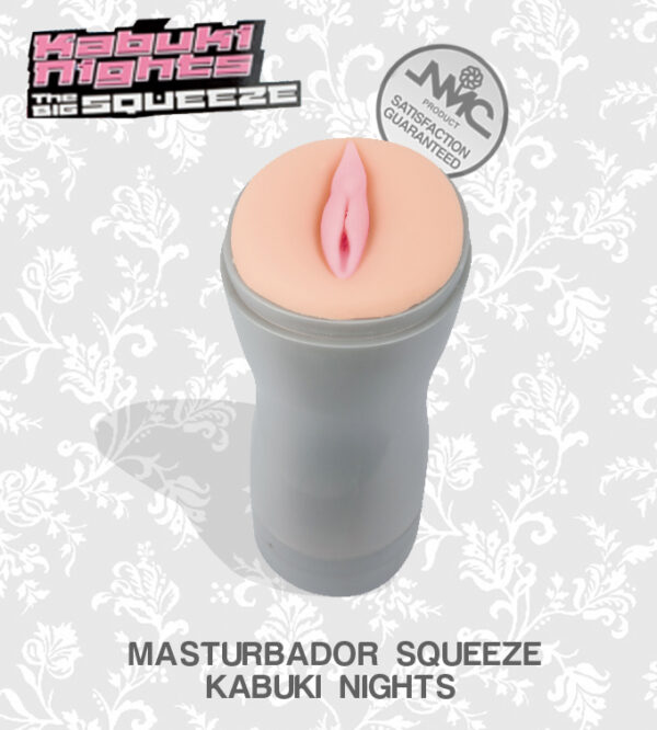 Masturbador vagina no tubo com vibrador - THE BIG SQUEEZ KABUKI - NANMA - Sexshop-18450