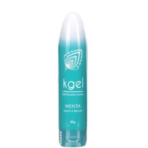 Kgel Lubrificante Íntimo 80g e embalagem formato vibrador - Menta - Sex shop