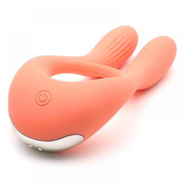 Anel peniano Vibrador de luxo 10 Velocidade e Estimulador Clitoriano - Martins Kiss Toy