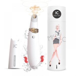 Vibrador e Estimulador Clitoriano com Sucção para Vagina e Seios - Miss CC Kiss Toy