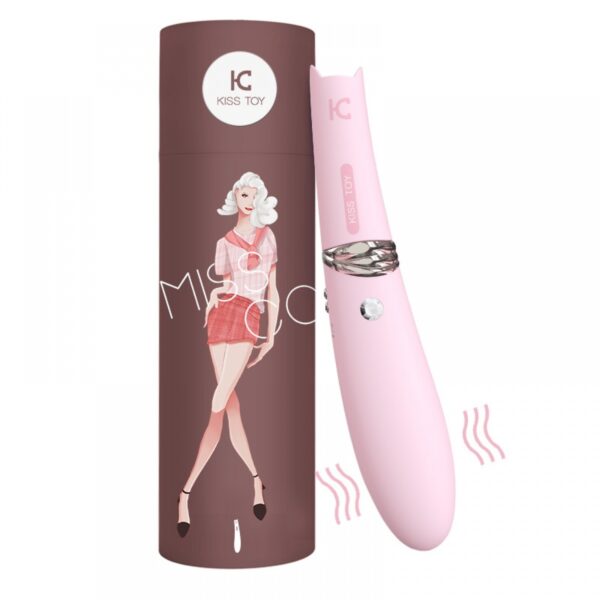 Vibrador e Estimulador Clitoriano com Sucção para Vagina e Seios - Miss CC Kiss Toy