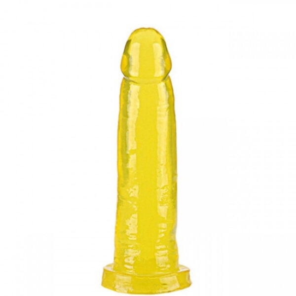 Pênis Consolo Realístico macio Amarelo 13,5x3,3 cm - Sexshop