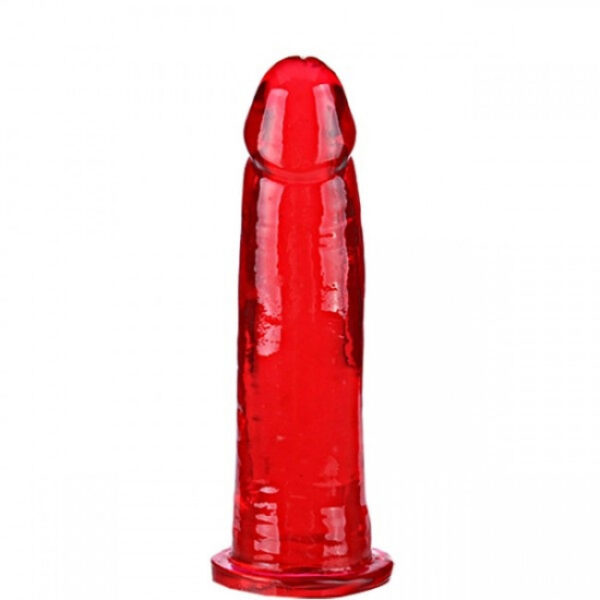 Pênis Realístico Consolo Vermelho 13,5x3,3cm - Sexshop