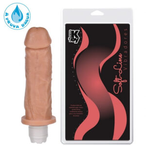 Pênis Realístico Grosso com vibrador 18,5X4,7CM - Sexshop