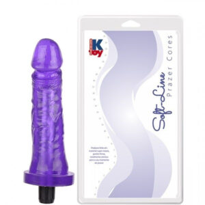 Pênis Vibrador Realístico Roxo 17,5X3,8CM - Sexy shop