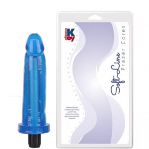 Pênis Realístico translucido Azul 15x3,3 - Sexshop