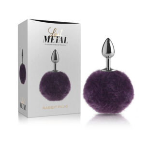 Plug Anal Pom Pom - Lust Metal - Rabbit Plug Silver - Sex shop