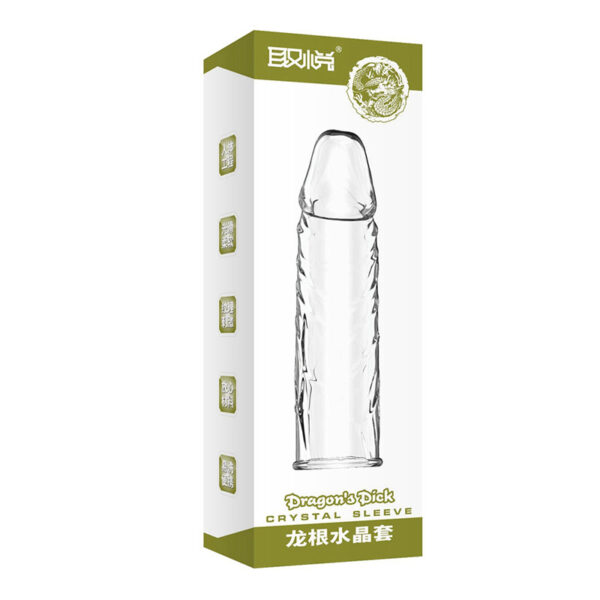 Capa peniana lisa 13,5cm - Clear - Sex shop