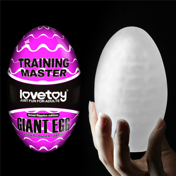 Masturbador Masculino BIG EGG gigante Estimulador Linhas - LOVE TOY