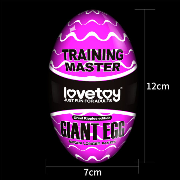 Masturbador Masculino BIG EGG gigante Estimulador Linhas - LOVE TOY