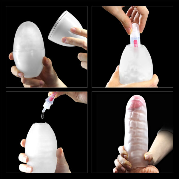 Masturbador Masculino BIG EGG gigante Estimulador Linhas - LOVE TOY