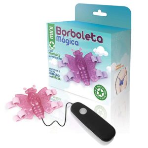 Vibrador Borboleta mágica rosa - 12 variações de velocidade - Sex shop