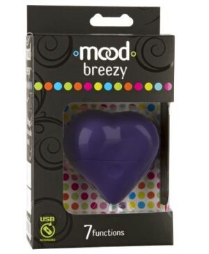 Vibrador e Massageador coração com 7 vibrações - BREEZY PURPLE MOOD - DOC JOHNSON - Sexshop