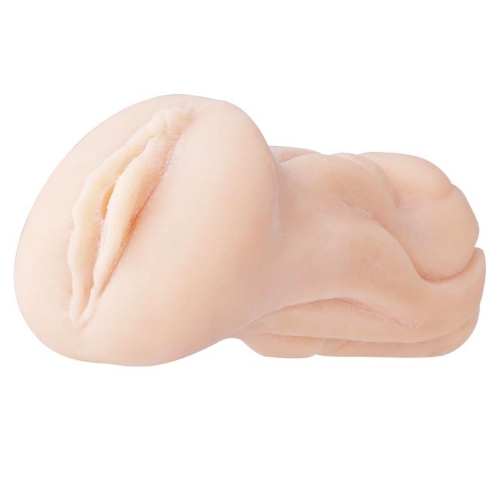 Sexshop, Masturbador vagina virgem com nódulos internos e embalagem copo de bebida - FANTASY CAFE BANANA MILK - NANMA