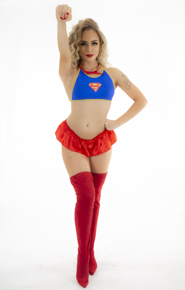 Kit Mini Fantasia Super Girl Pimenta Sexy - Sexshop