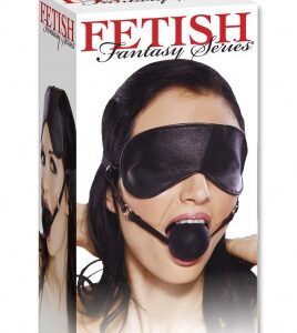 Mordaça com formato de bola - BLINDFOLD BALL GAG - PIPEDREAM - Sexshop-0