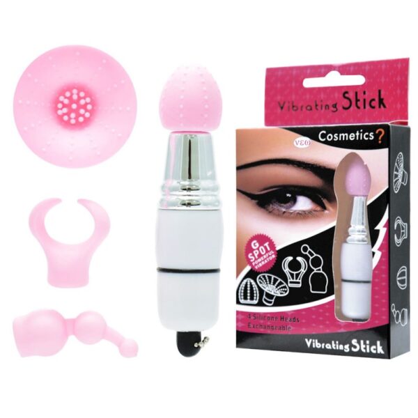 Mini Massageador com 3 Cabeças Removíveis - Sexy shop