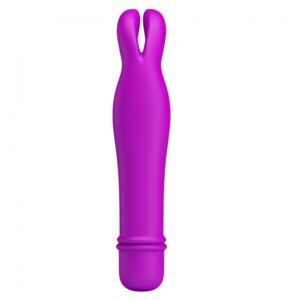 Mini Vibrador, com Orelhas de Coelho e 10 Modos de Vibração - PRETTY LOVE ELVIRA - Sex shop