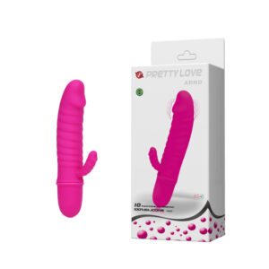 Mini Vibrador, Ponto G com Estimulador Clitoriano e 10 Modos de Vibração - PRETTY LOVE ARND - Sexshop