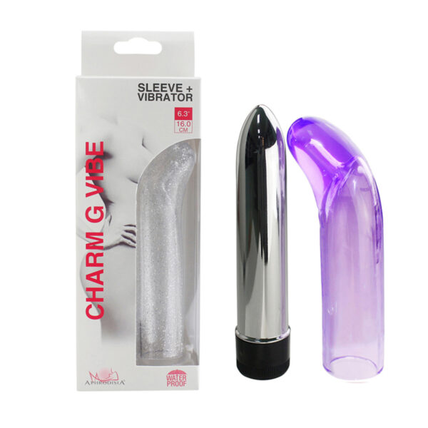 Vibrador Personal com Capa Ponto G Lisa - APHRODISIA PERFECT TOUCH VIBE - Sexshop