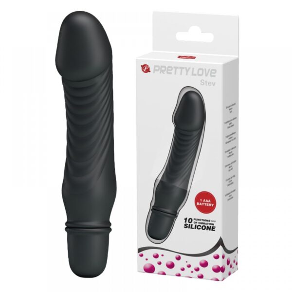 Vibrador em Formato de Pênis com 10 Modos de Vibração - PRETTY LOVE STEV - Sex shop