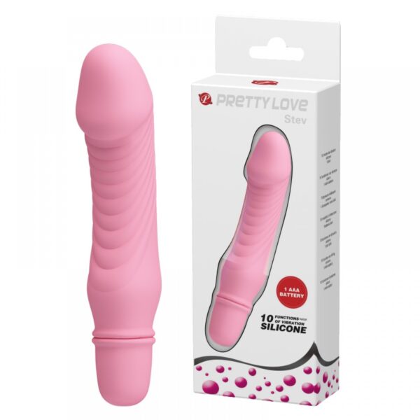 Vibrador em Formato de Pênis com 10 Modos de Vibração - PRETTY LOVE STEV - Sex shop