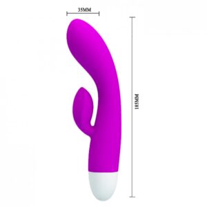 Vibrador Ponto G com Estimulador Clitoriano e 30 Modos de Vibração - PRETTY LOVE ELI - Sexy shop