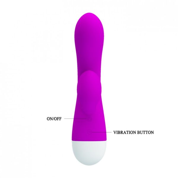 Vibrador Ponto G com Estimulador Clitoriano e 30 Modos de Vibração - PRETTY LOVE ELI - Sexy shop