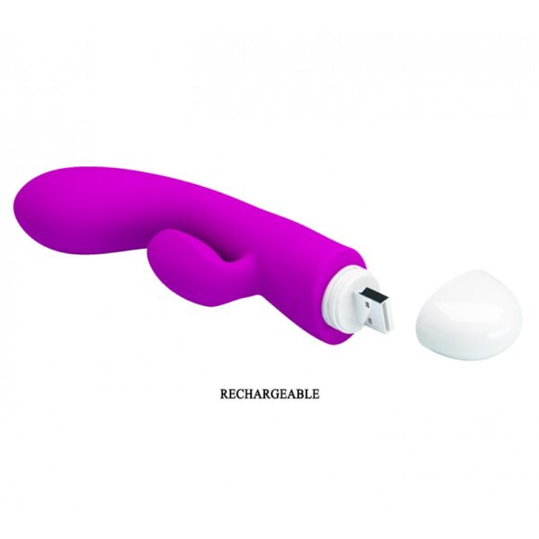 Vibrador Ponto G com Estimulador Clitoriano e 30 Modos de Vibração - PRETTY LOVE ELI - Sexy shop