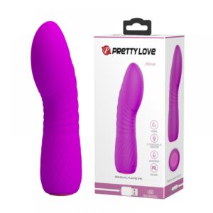 Vibrador Ponto G com Saliências Massageadoras e 12 Modos de Vibração - PRETTY LOVE ABNER - Sexshop