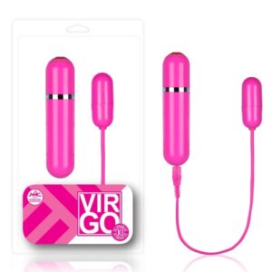 Vibrador Cápsula rosa 10 velocidades com luz de Led - VIRGO - NANMA - Sex shop