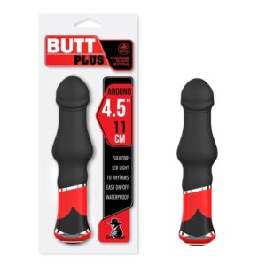 Plug anal 10 velocidades com esfera massageadora e detalhes em metal - BUTT PLUS - NANMA - Sexshop